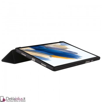 Smart soft dirbtinės odos dėklas - juodas (Lenovo tab m10 plus 10.6 (3rd gen) (TB128XU-ZAAJ0145PL-ZAAN0113SE)